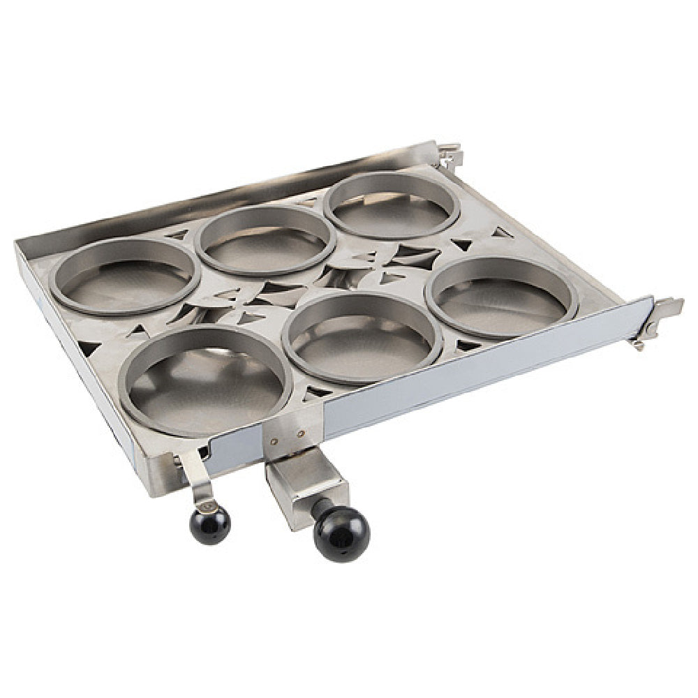 Franklin Machine Products 183-1408 Egg Rack And Cover (6) 4" ID Egg Rings Stainless Steel