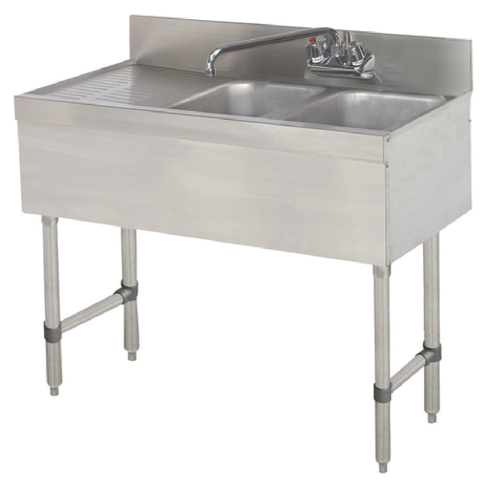 Advance Tabco SLB-42R Special Value Sink Unit 2-compartment 48"W X 18"D X 33"H Overall