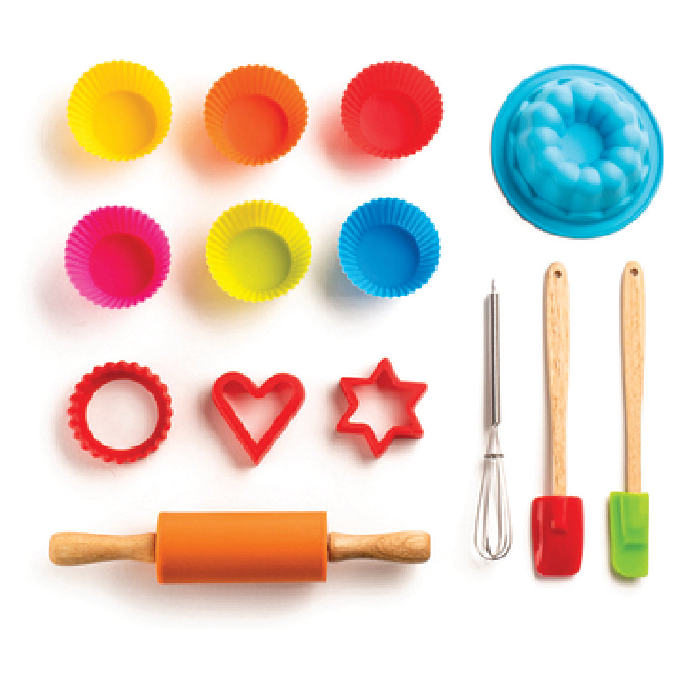 Harold Import Co. 22048 Mrs. Anderson's Baking® Kid's Baking Set 14-piece Includes (1) Rolling Pin