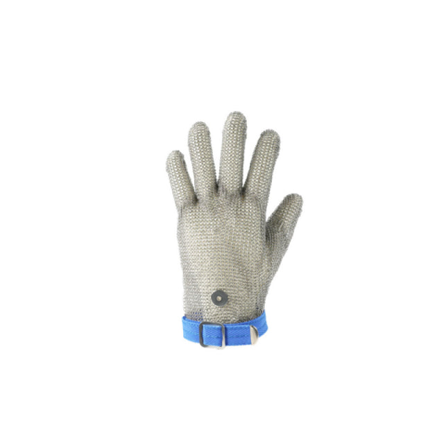 CAC China GLCR-9L Cut Resistant Glove Stainless Steel Mesh Color-coded Adjustable Strap