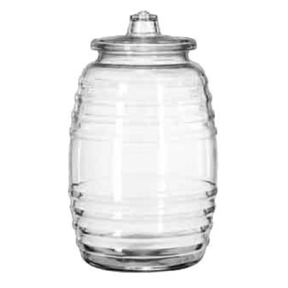 Libbey 9520003 Barrel Canister 10 Liter 15" H (height Does Not Include Lid) (H 15" T 5-3/4" B 9" D 9") (2 Each Per Case)