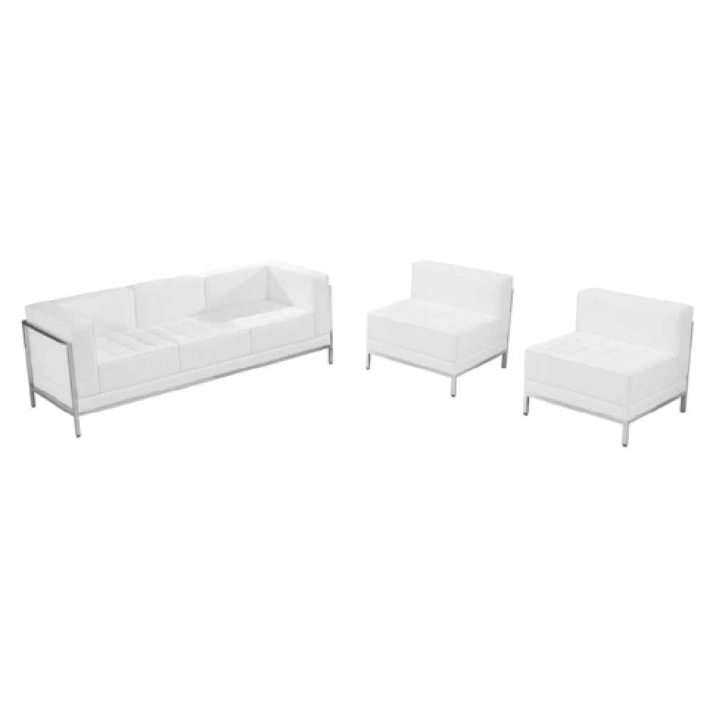 Flash Furniture ZB-IMAG-SET13-WH-GG Hercules Imagination Series Sofa & Chair Set