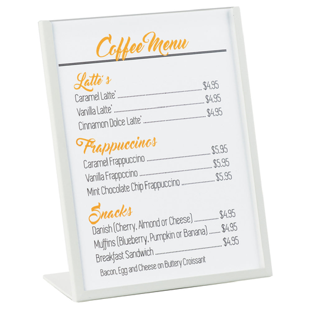 Cal Mil 3671-811-15 Menu/Card Holder Accommodates 8-1/2"W X 11"H Card Size (2) Acrylic Inserts