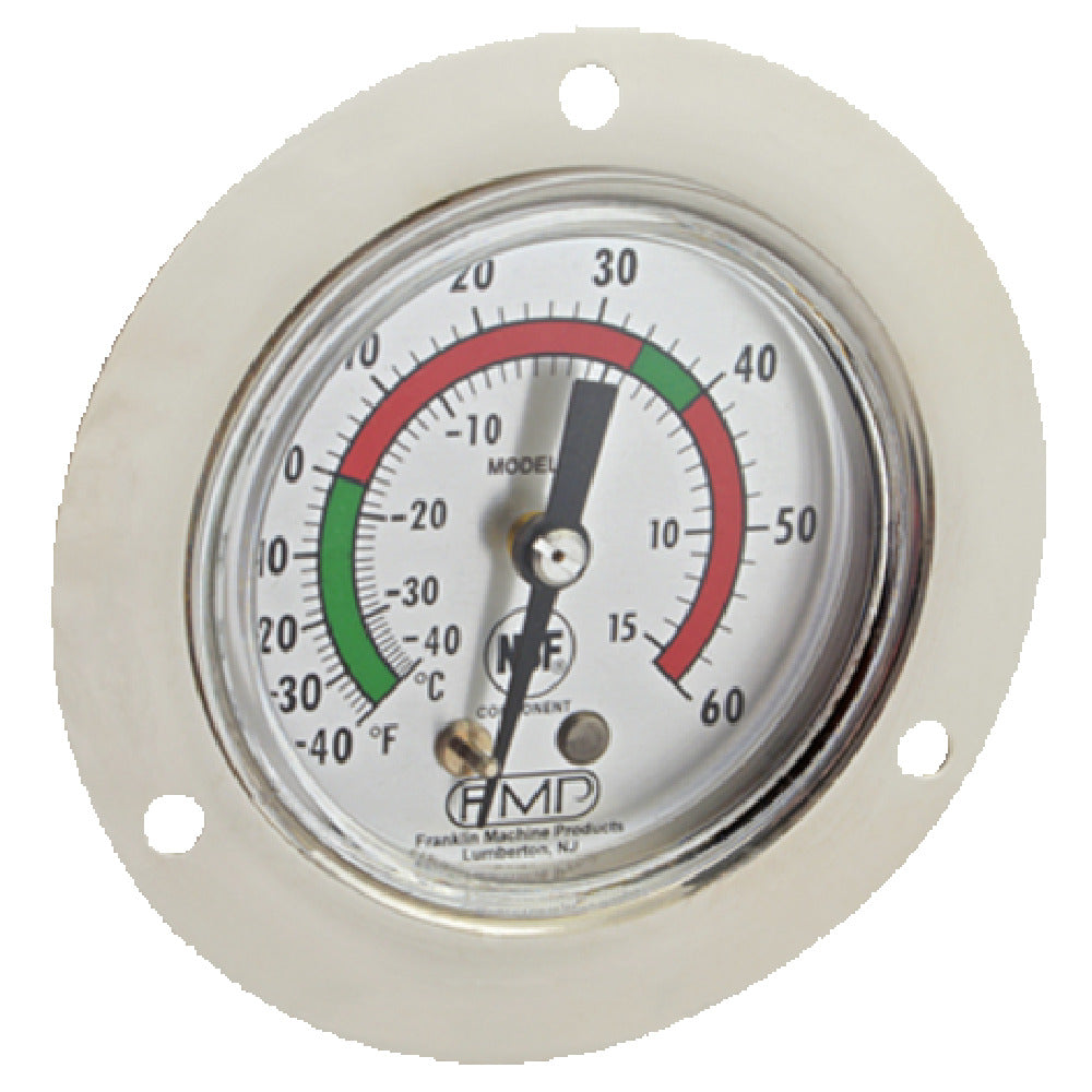 Franklin Machine Products 138-1040 Refrigerator/Freezer Thermometer 2" Dial 3" Flange