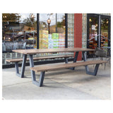 Emuamericas, Llc A1821-96-404 - Sid Picnic Table, 70" X 96" X 30"H Overall, 32" X 96" Rectangular Top
