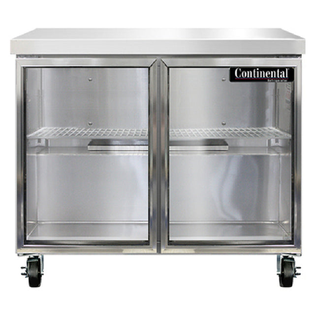 Continental Refrigerator SW36NGD Work Top Display Refrigerator 36"W 10.3 Cu Ft Capacity