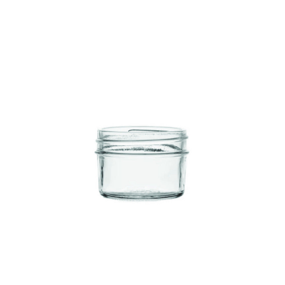 Hospitality Brands HG1067-012 - Hospitality Brands - Mini Widemouth Jar, 4 Oz., Premium Glass (12 Each Per Case)