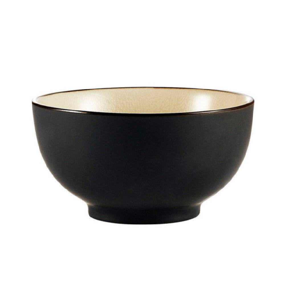 CAC China 666-4-W Japanese Style Rice Bowl 10 Oz. 4-3/4" Dia. X 2-1/2"H