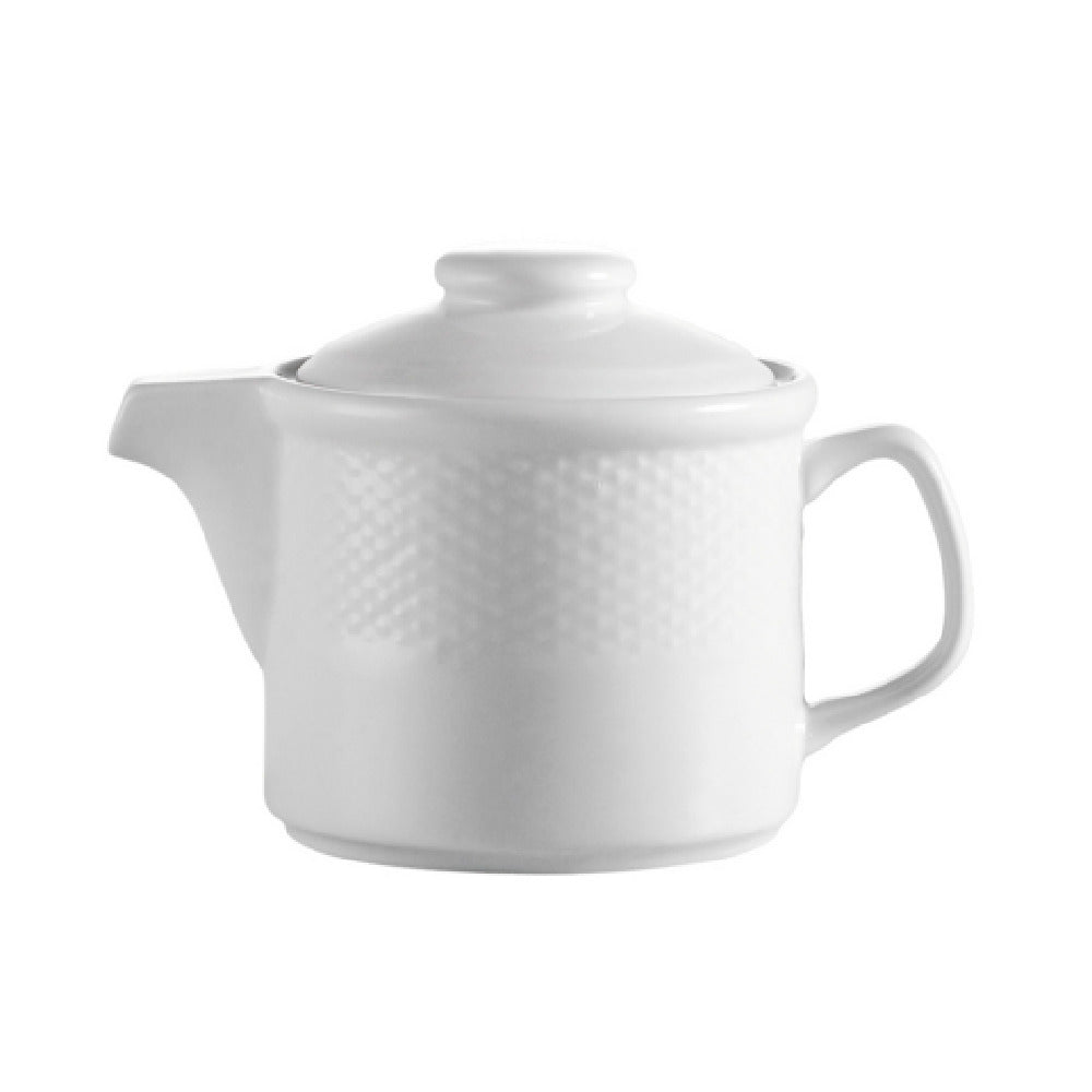 CAC China BST-TP Boston Teapot 15 Oz. 6-1/4"L X 4"W X 4-1/4"H