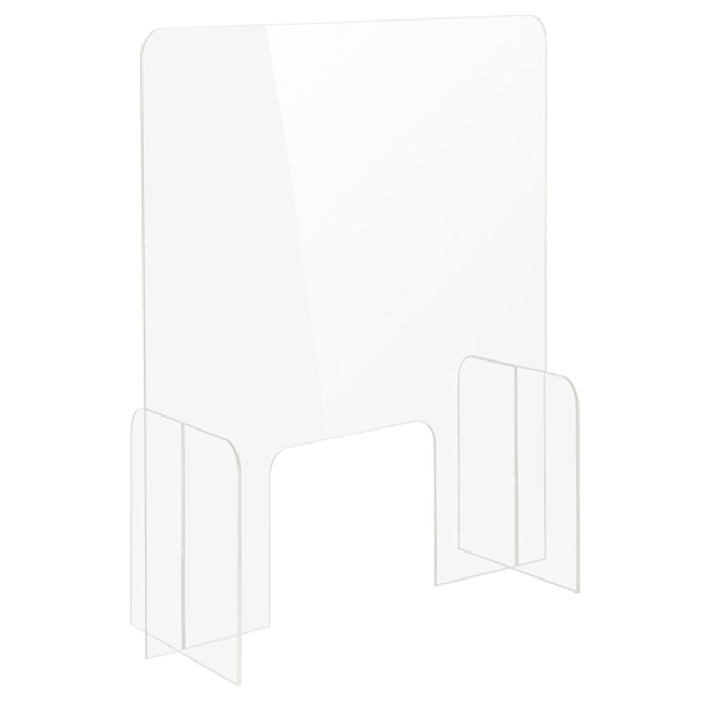 Bon Chef 90177-5 - Tabletop Health Safety Shield, 23-3/4"W X 12"D X 32"H, With 12"W X 8"H Transaction Window