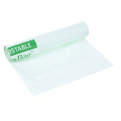 AllPoints 57217 64 Gal Compostable Bag 0.9 Mil 60/case
