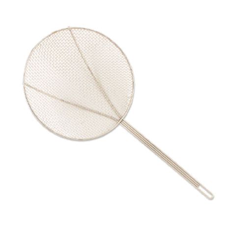 Alegacy Foodservice Products 1308T Skimmer 8" Dia. Bowl Rigid Long Hooked Handle