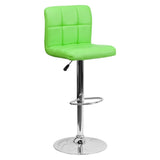 Flash Furniture DS-810-MOD-GRN-GG Swivel Bar Stool Adjustable Height Contemporary Style