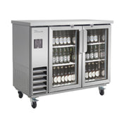 Blue Air BLNBB-48SG-HC - Back Bar Cooler, Narrow Depth, Two-section