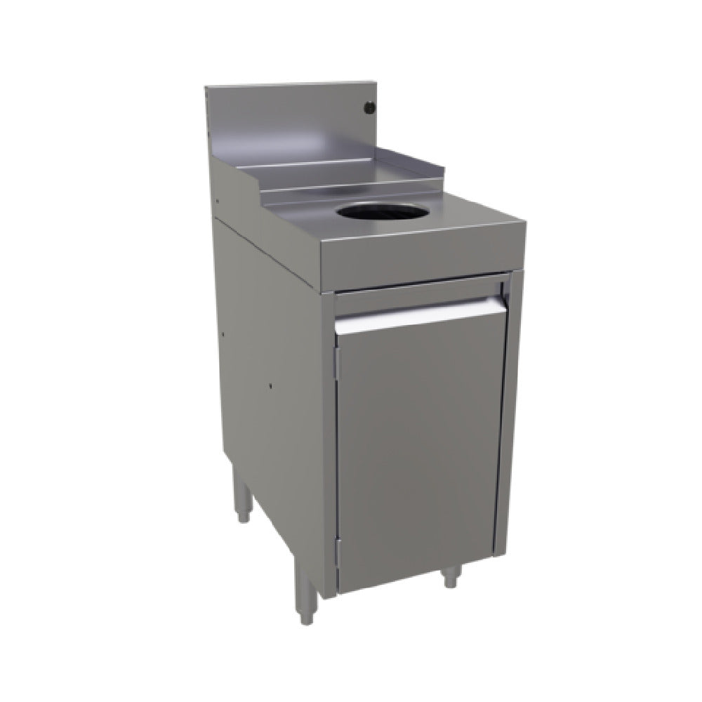 Glastender DWB-14-C Underbar Dry Waste Unit Free Standing With Hinged Door 14"W X 24"D