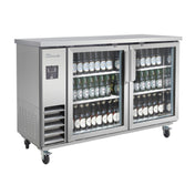 Blue Air BLNBB-60SG-HC - Back Bar Cooler, Narrow Depth, Two-section