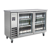 Blue Air BLNBB-60SG-HC - Back Bar Cooler, Narrow Depth, Two-section