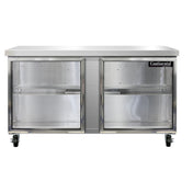 Continental Refrigerator SW60NGD Work Top Display Refrigerator 60"W 17.0 Cu Ft Capacity