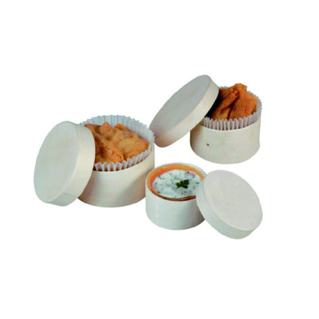PacknWood 210BBOITE3 - 3 Wooden Cup Kit, 2.5"L X 1.3"W, 2.3"L X 1.1"W