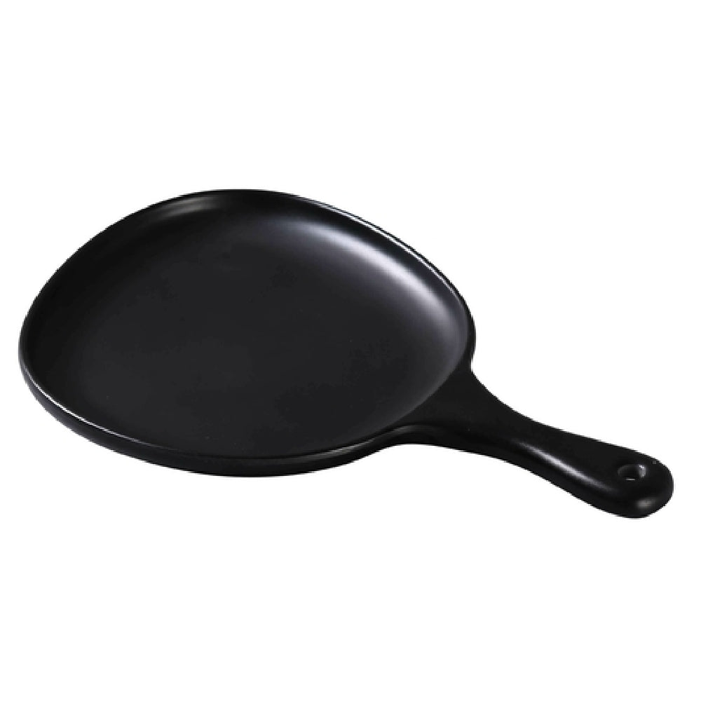 Yanco MO-810BK Moderne Pan Plate 12"L X 8"W X 1"H Organic Shaped