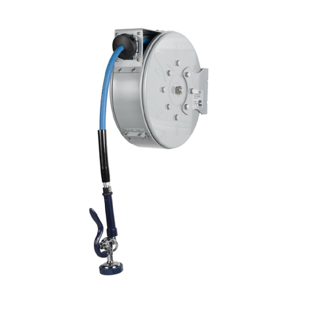 T&S Brass B-7222-C01 Hose Reel System Enclosed 3/8" X 30' Hose With High Flow Blue Spray Valve