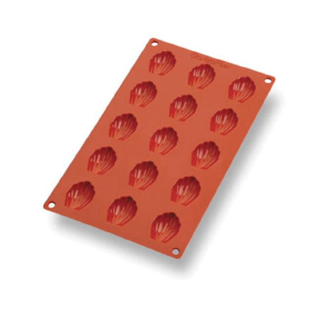 Matfer 257912 Gastroflex® Mini Madeleine Mold 15 Per Sheet 1-3/4"L X 1-5/16"W X 3/8"H Mini-madeleines