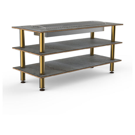 Steelite MGCMLD06GBXF Mogogo Buffet Solutions Modular Heat Table 3-tier 71" X 29-1/2" X 35"H