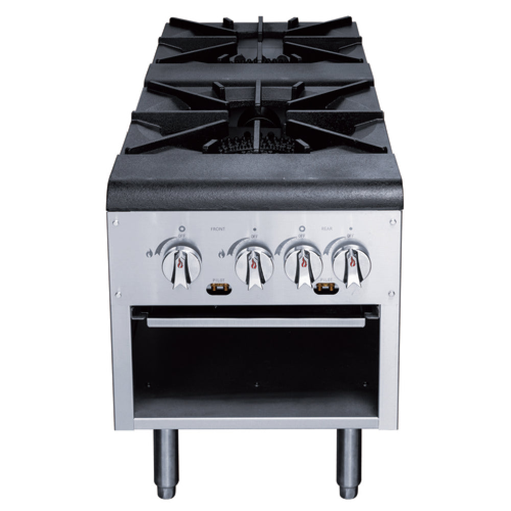 Dukers Appliance Co. USA Ltd. DCSP2 Stock Pot Range Gas (2) Heavy Duty Cast Iron 3-ring Burners