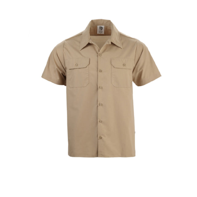 Mercer M60250KH1X - Metro Edge® Brewer/Work Shirt, Unisex, (7) Traditional Buttons