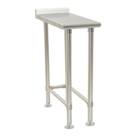 Eagle UT2415STEB-X Deluxe Series Filler Table 15"W X 24"D 16/304 Stainless Steel Top With 1-1/2"H Rear Up-turn