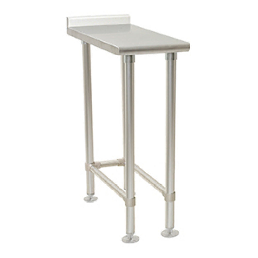 Eagle UT3618STEB Deluxe Series Filler Table 18"W X 36"D 16/304 Stainless Steel Top With 1-1/2"H Rear Up-turn