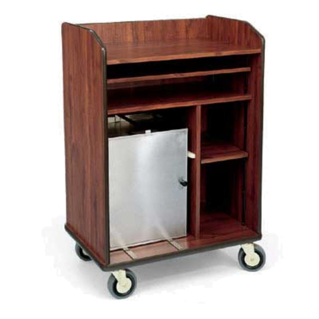 Forbes Industries 4965 Room Service Cart 3-sided Cabinet High Pressure Laminate Finish