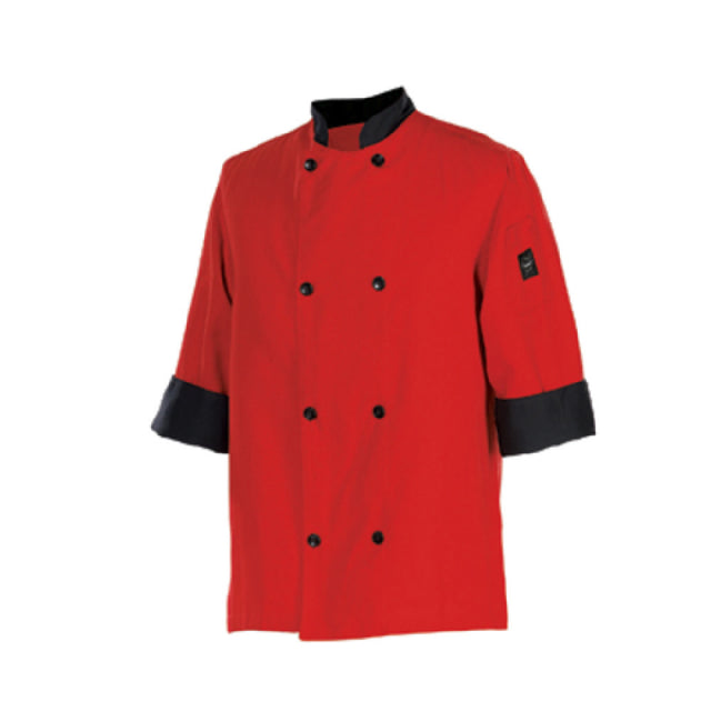 John Ritzenthaler Company J134TM-S Chef Revival® Fresh Chef's Jacket Small 3/4 Sleeve