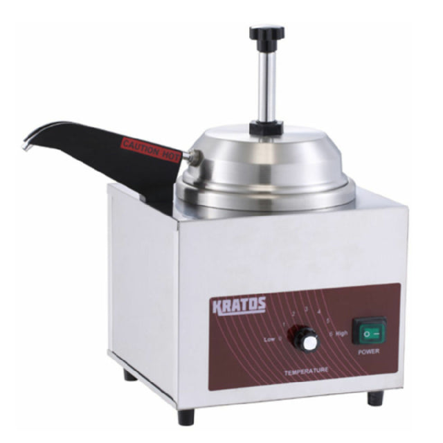 Hubert 35564 - Kratos® Hot Topping Warmer And Dispenser, 9"W X 15-1/2"D X 15-1/2"H