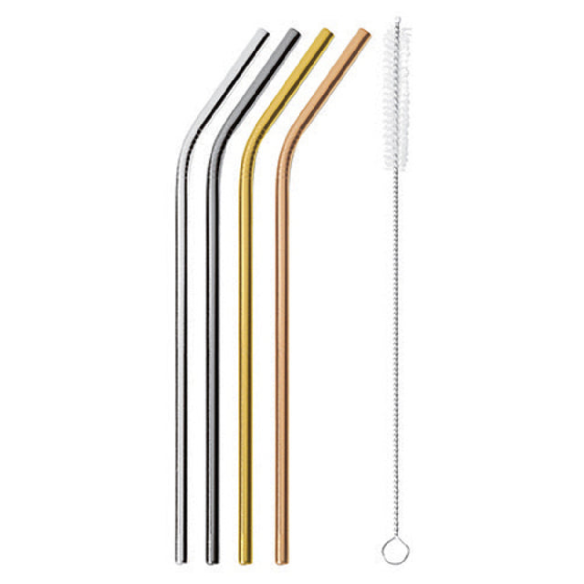 Paderno 41490G01 Straw Set 8-1/2"L Curved