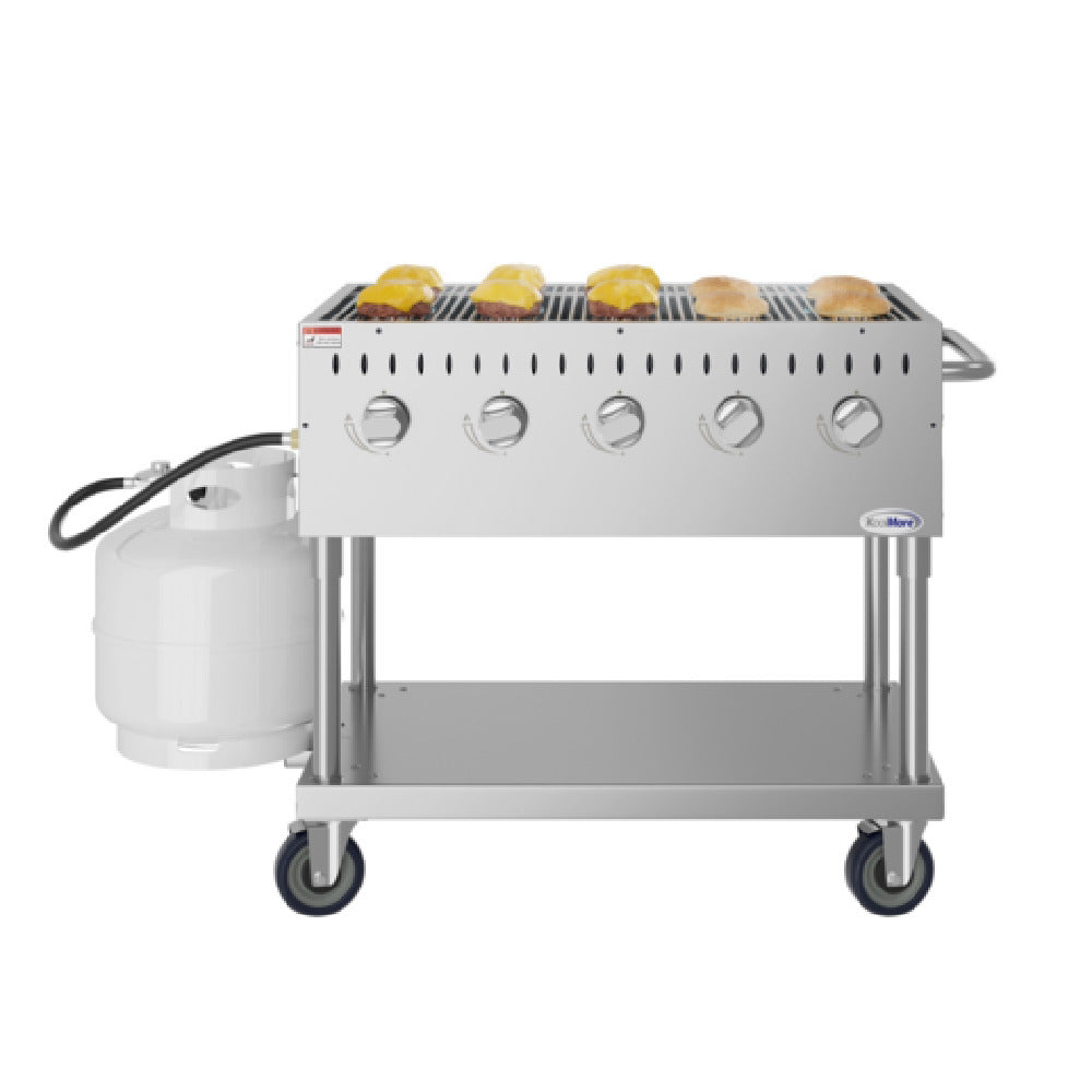 Koolmore KM-CGM-36 Commercial Outdoor Grill 35-4/5"W X 23-1/5"D X 34-4/5"H (5) Burner