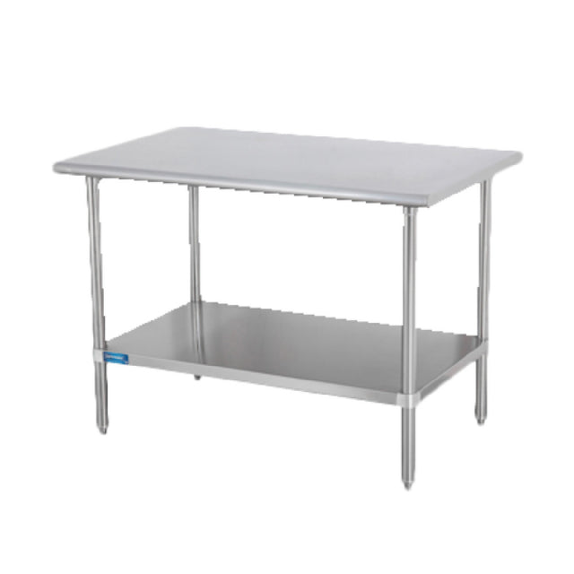 Sapphire Manufacturing SMT-1448S Work Table 48"W X 14"D 18/400 Stainless Steel Reinforced Top