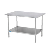 Sapphire Manufacturing SMT-1430S Work Table 30"W X 14"D 18/400 Stainless Steel Reinforced Top