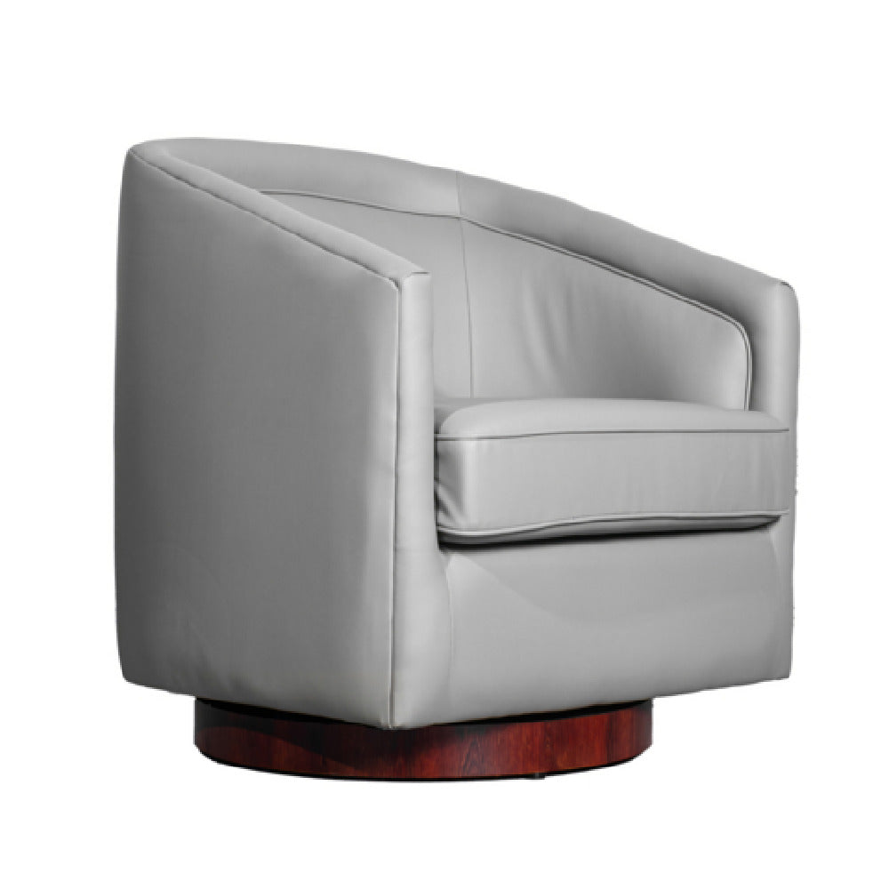 Flash Furniture BS-AC22-064-GRYPU-GG Dean Club Style Commercial Barrel Accent Armchair