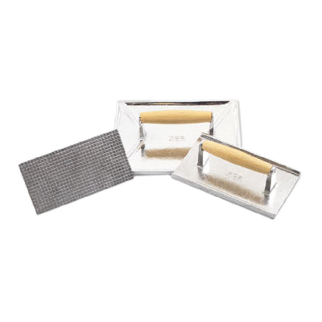 Alegacy Foodservice Products 709 Steak Weight 8-1/4" X 4-1/4" Ribbed Flat Bottom