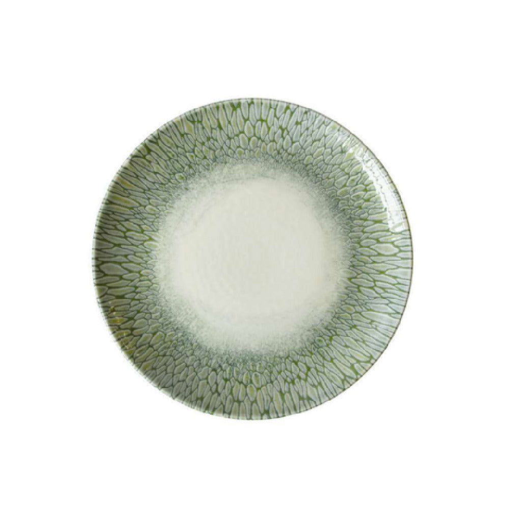 Arc Cardinal FP822 Dudson Papillon Green Coupe Plate (D:10.625'') ['Vitrified Ceramic']
