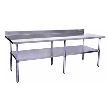 Hubert 87669 - Kratos® Work Table, 96"W X 30"D X 38"H, 4" Backsplash