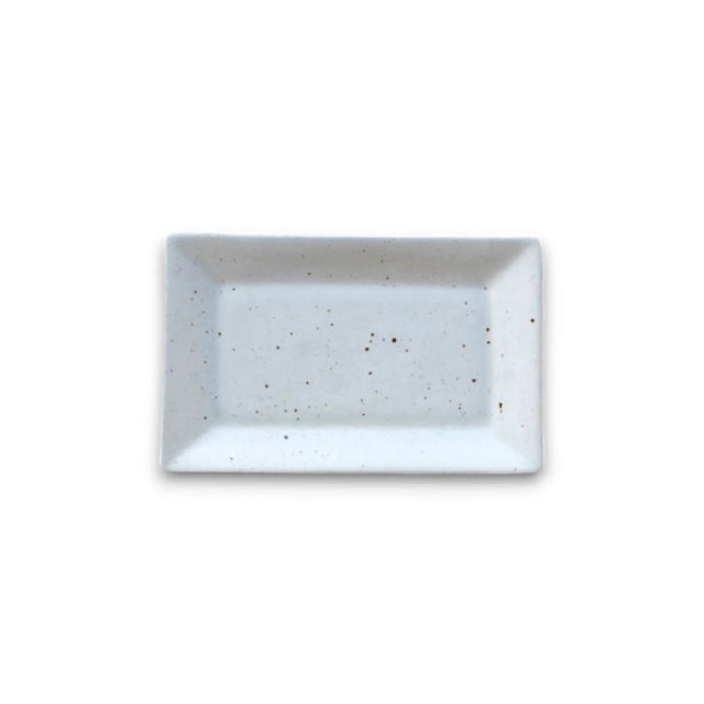 By The Earth Living SP051 Rectangular Platter 7.5" X 4.5" Speckled
