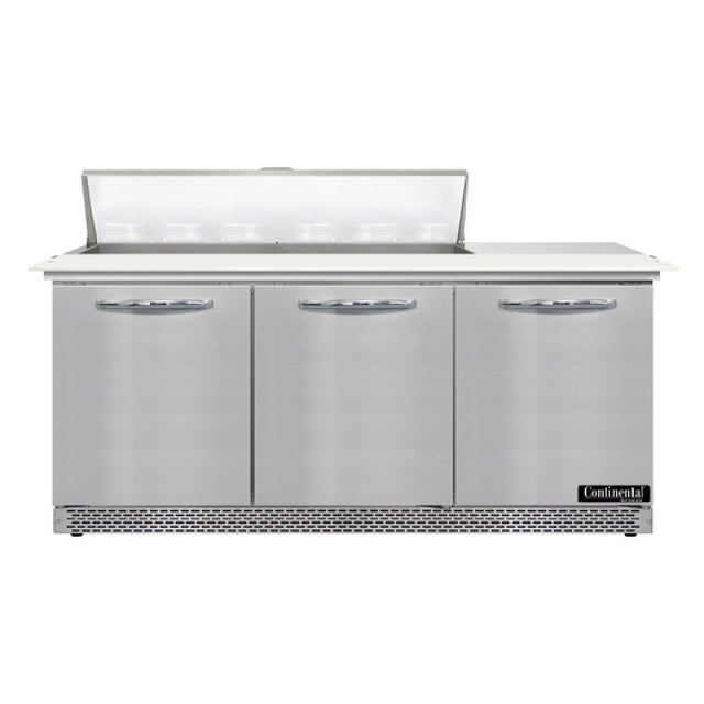 Continental Refrigerator D72N12C-FB Designer Line Sandwich Unit Front Breather