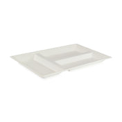 PacknWood 210ECOD4029F - Eco-Design Sugarcane Compartment Tray (No Added PFAs): 15.87" L X 10.75" W X 1.1" H