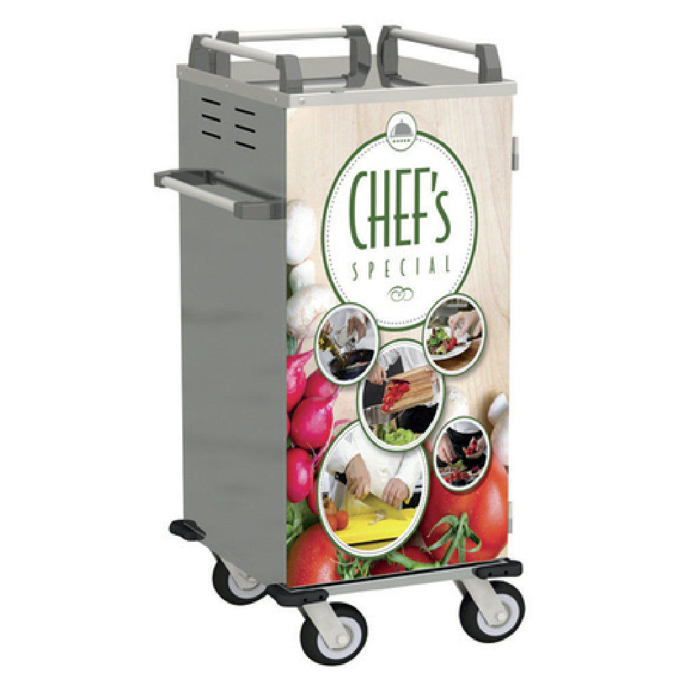 Alluserv ATC10 Room Service Tray Cart 25"W X 40-1/2"D X 45-1/3"H Accommodates (10) 14" X 18" Or 15" X 20"