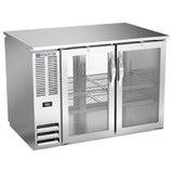 Beverage Air BB48HC-1-G-PT-S - Refrigerated Pass-Thru Back Bar Refrigerator, Two-section