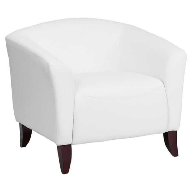 Flash Furniture 111-1-WH-GG Hercules Imperial Series Reception Chair LeatherSoft Upholstery