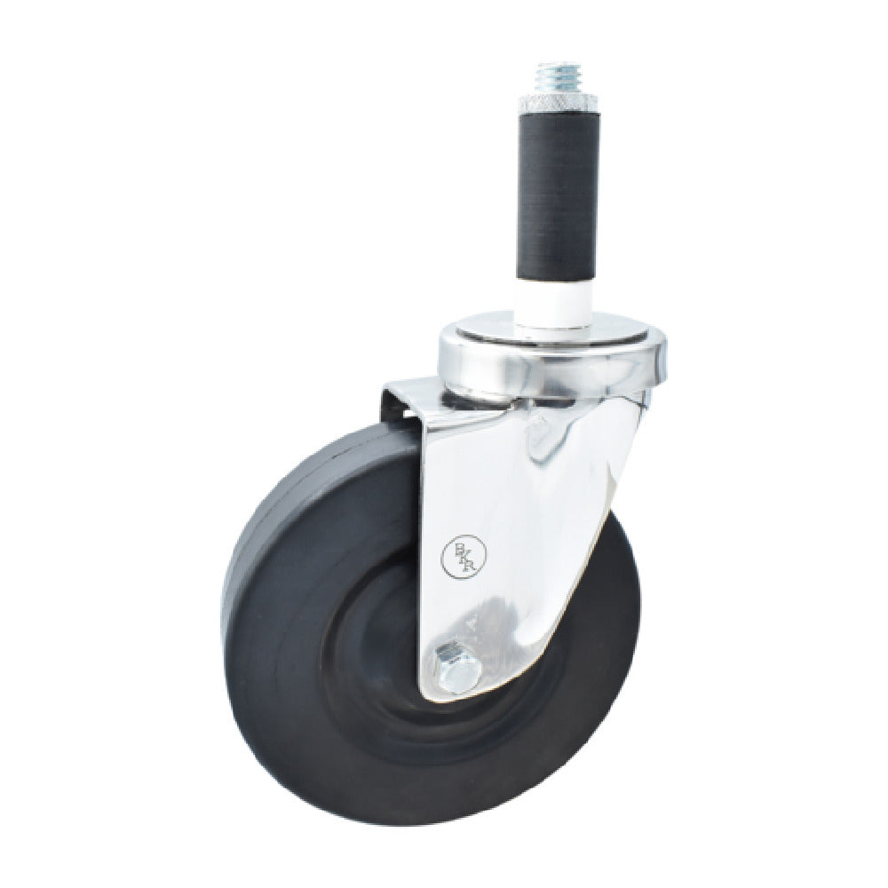 BK Resources 5SS-1RA-HR - Swivel Caster, 1" Expanding Stem, 5" Hard Rubber Wheel