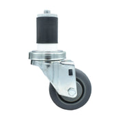 BK Resources 3SBR-3RA-GR - Swivel Caster, 1-1/2" Expanding Stem, 3" Gray Rubber Wheel